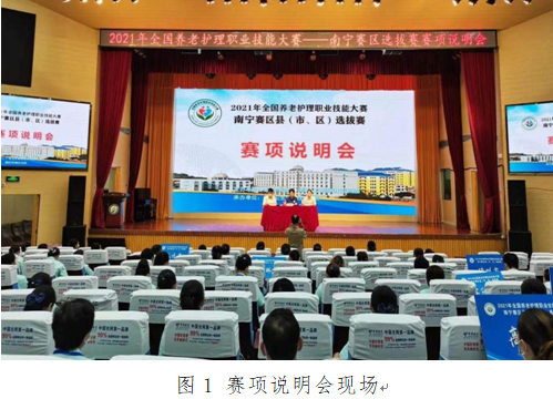2021年全国养老护理职业技能大赛南宁赛区选拔赛开赛